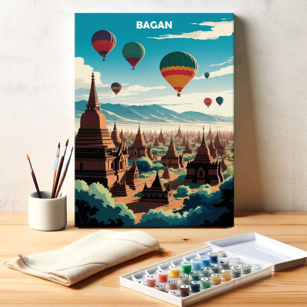 Bagan, Myanmar - World Heritage | Paint by Numbers Kit