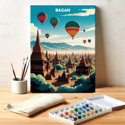 Bagan, Myanmar - World Heritage | Paint by Numbers Kit