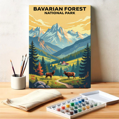 Bavarian Forest - German National Park | Paint by Numbers Kit
