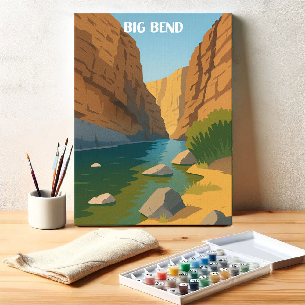 Big Bend National Park Beginner | Paint by Numbers Kit