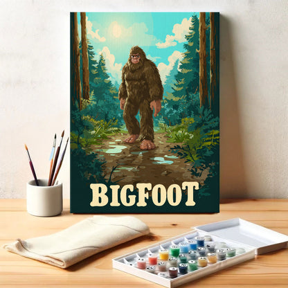 Bigfoot Myth - American Legends | Paint by Numbers Kit