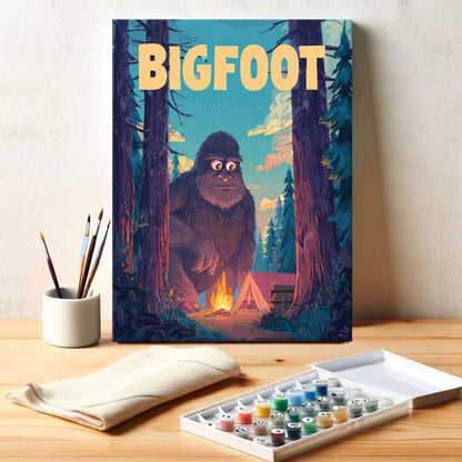 Bigfoot Camp - American Legends | Paint by Numbers Kit