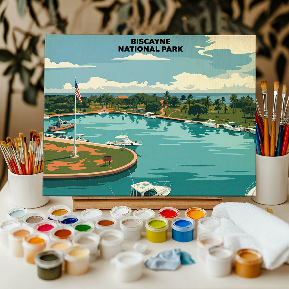 Biscayne National Park - Landscape | Paint by Numbers Kit