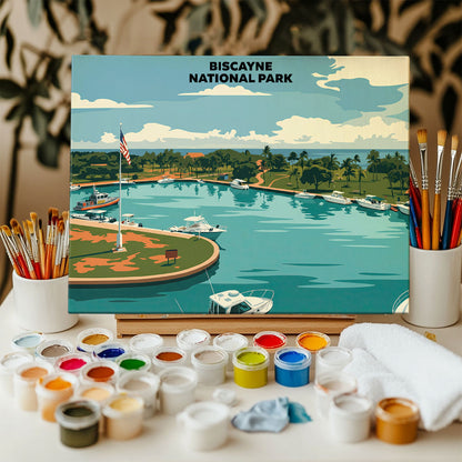 Biscayne National Park - Landscape | Paint by Numbers Kit