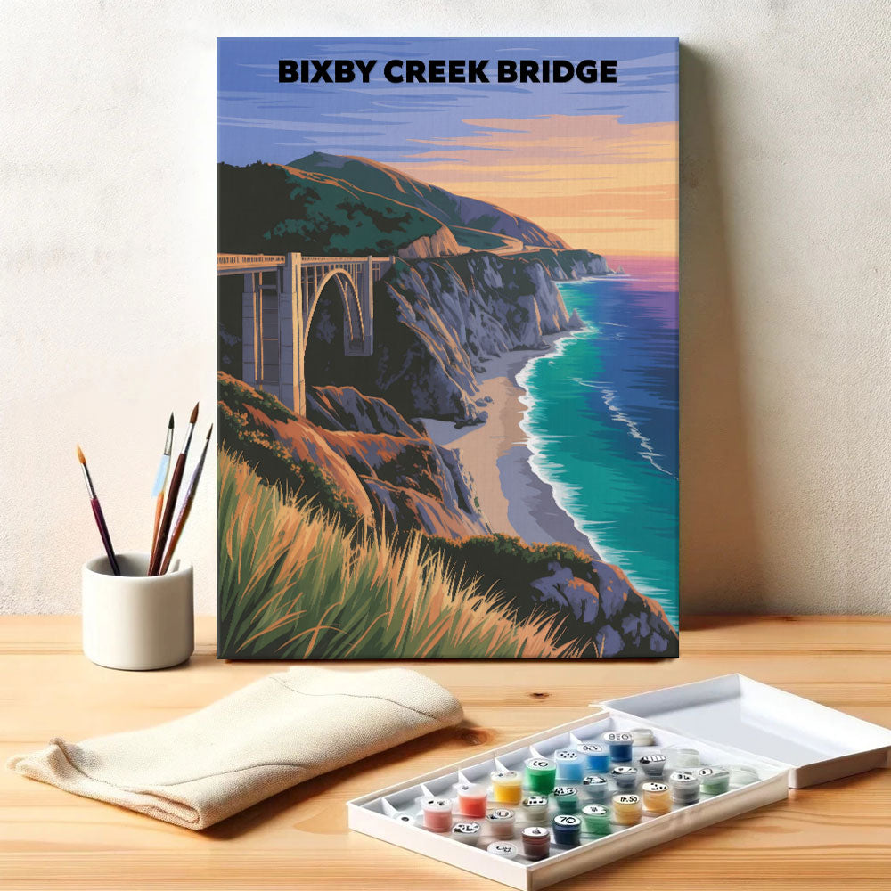 Bixby Creek Bridge, USA | Paint by Numbers Kit