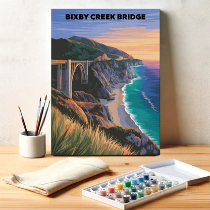 Bixby Creek Bridge, USA | Paint by Numbers Kit
