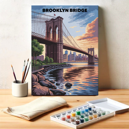 Brooklyn Bridge, USA | Paint by Numbers Kit