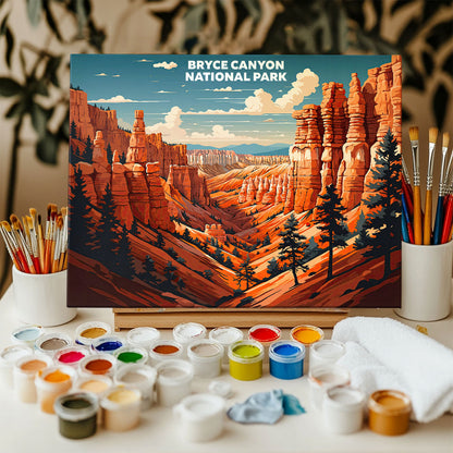 Bryce Canyon National Park - Landscape | Paint by Numbers Kit