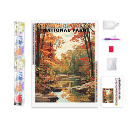 Cuyahoga Valley National Park Diamond Painting (Vintage Edition)