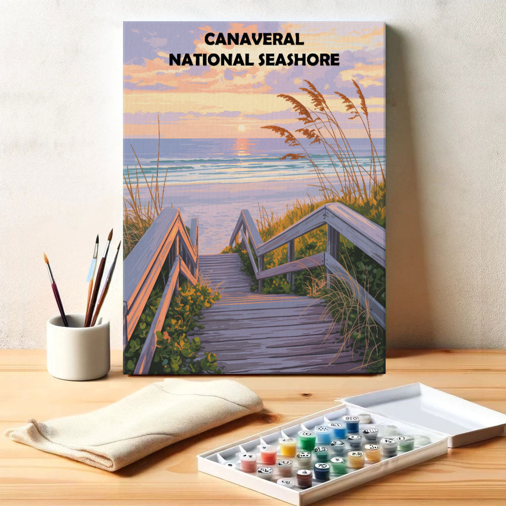 Canaveral National Seashore | Malen nach Zahlen Set