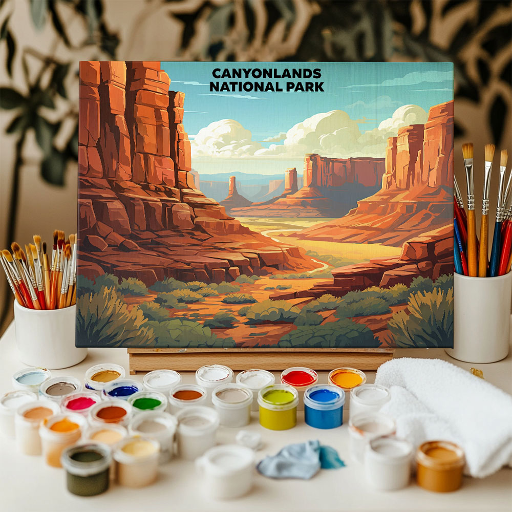 Canyonlands National Park - Landscape | Paint by Numbers Kit