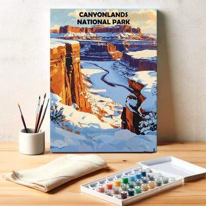 Canyonlands National Park Winter | Paint by Numbers Kit