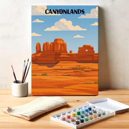 Canyonlands National Park Beginner | Paint by Numbers Kit