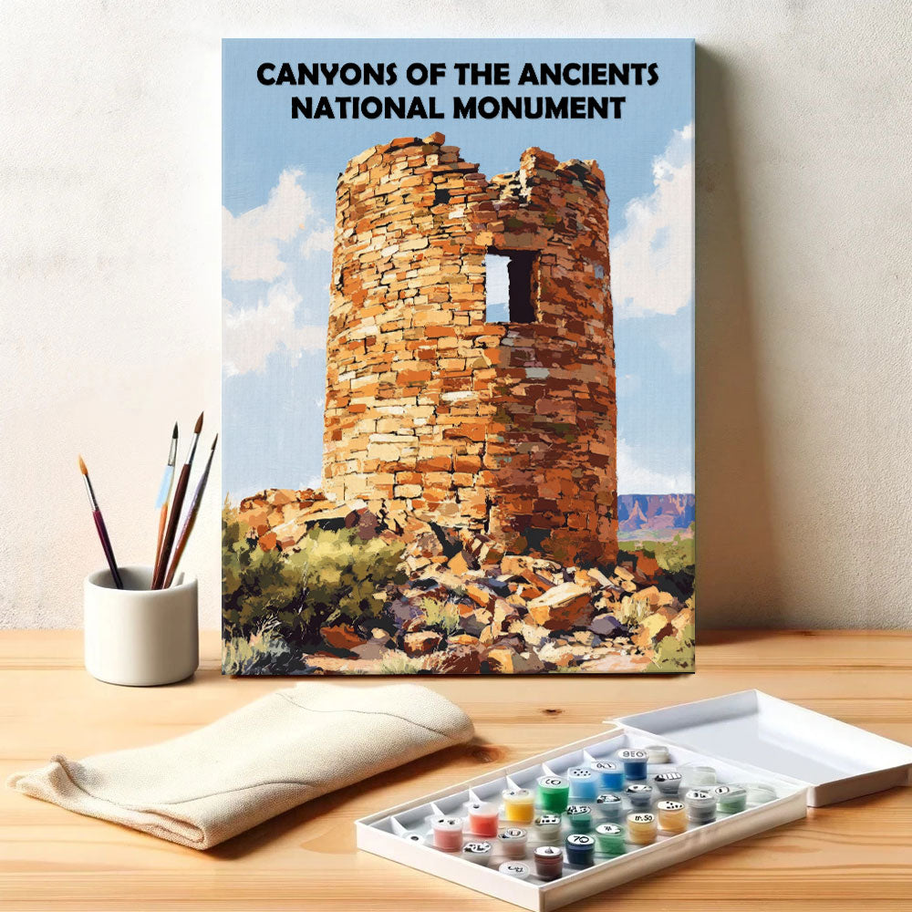 Canyons of the Ancients National Monument | Paint by Numbers Kit