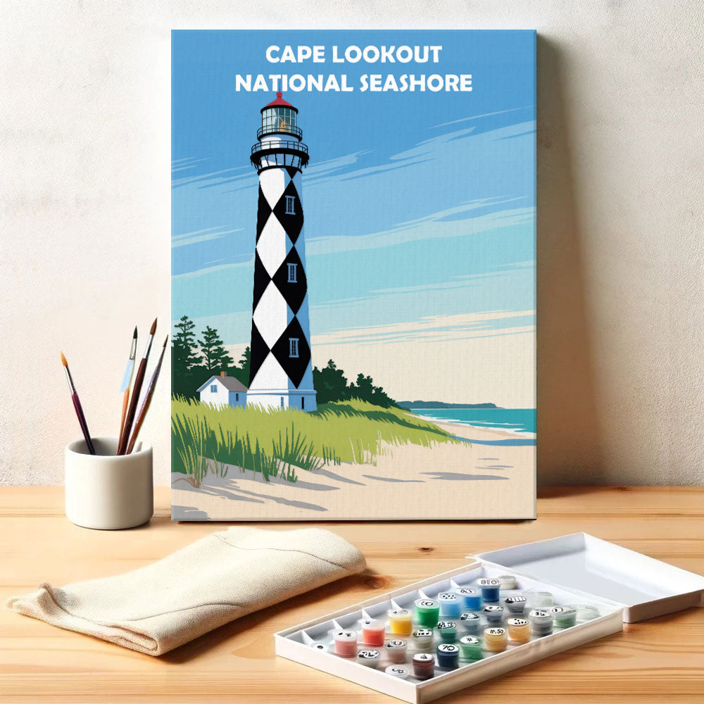 Cape Lookout National Seashore | Paint by Numbers Kit