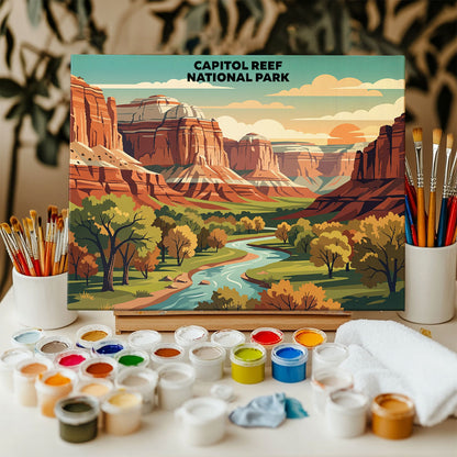 Capitol Reef National Park - Landscape | Paint by Numbers Kit