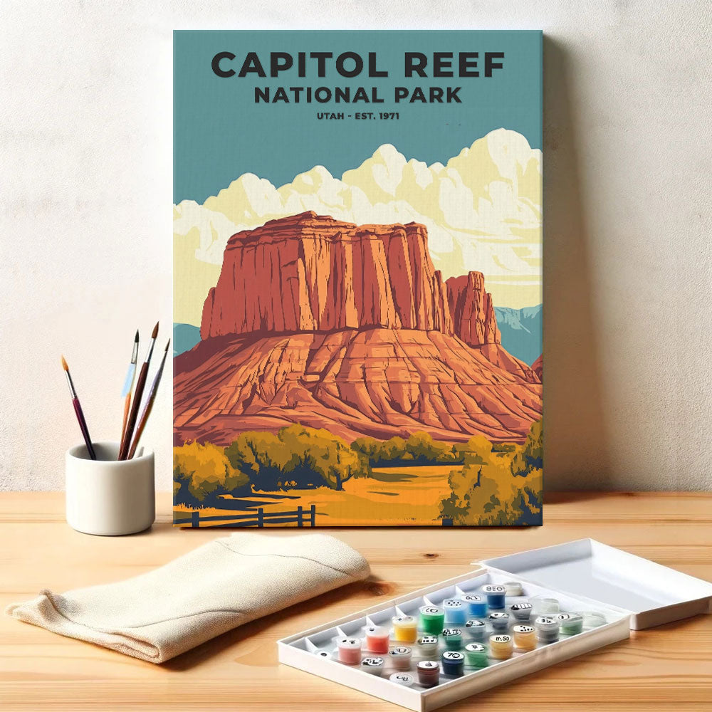 Capitol Reef National Park Heritage Edition | Paint by Numbers Kit