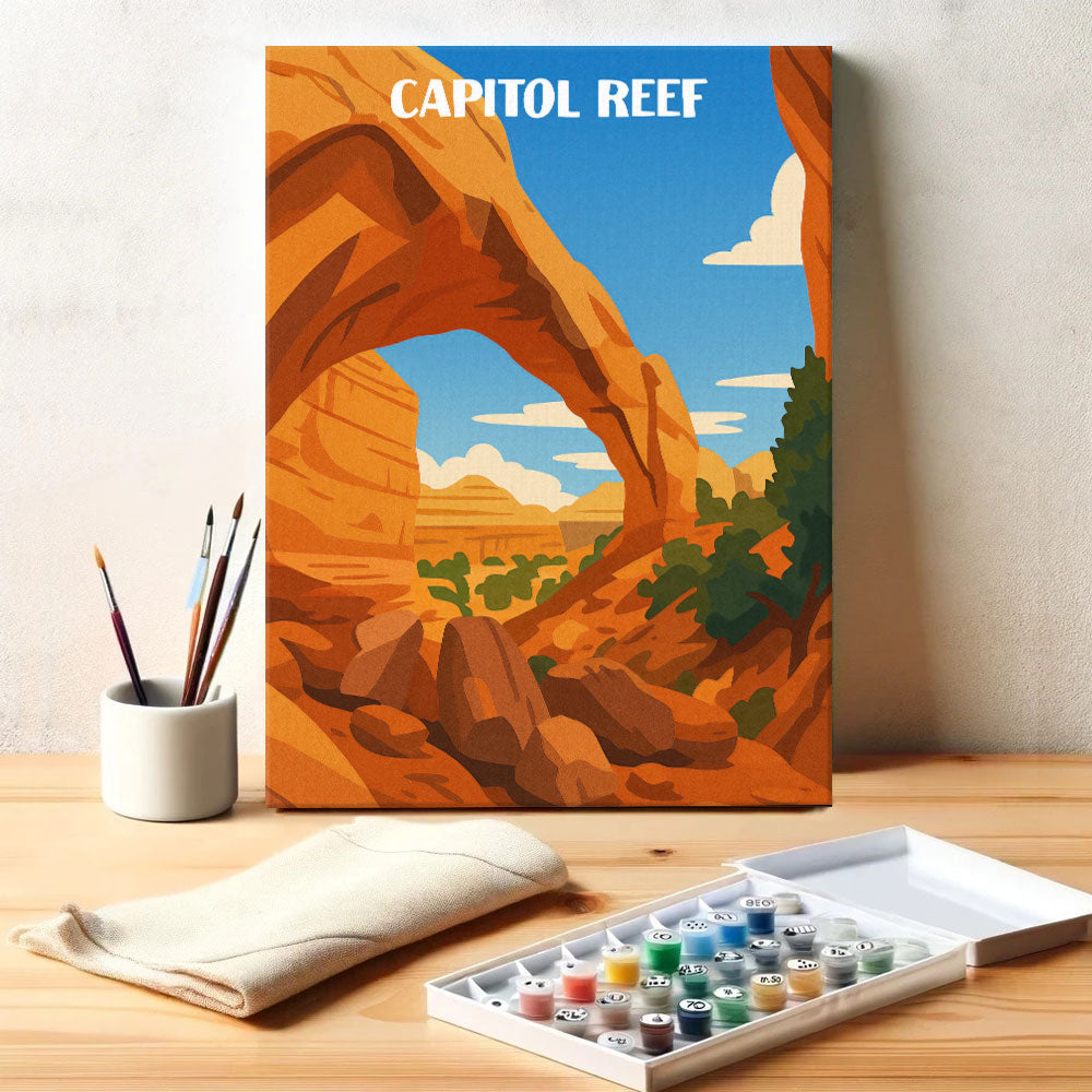 Capitol Reef National Park Beginner | Paint by Numbers Kit