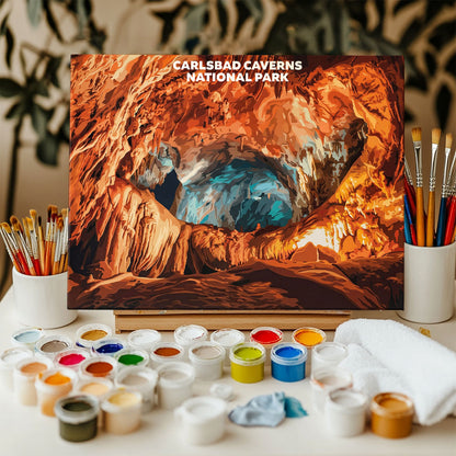 Carlsbad Caverns National Park - Landscape | Paint by Numbers Kit