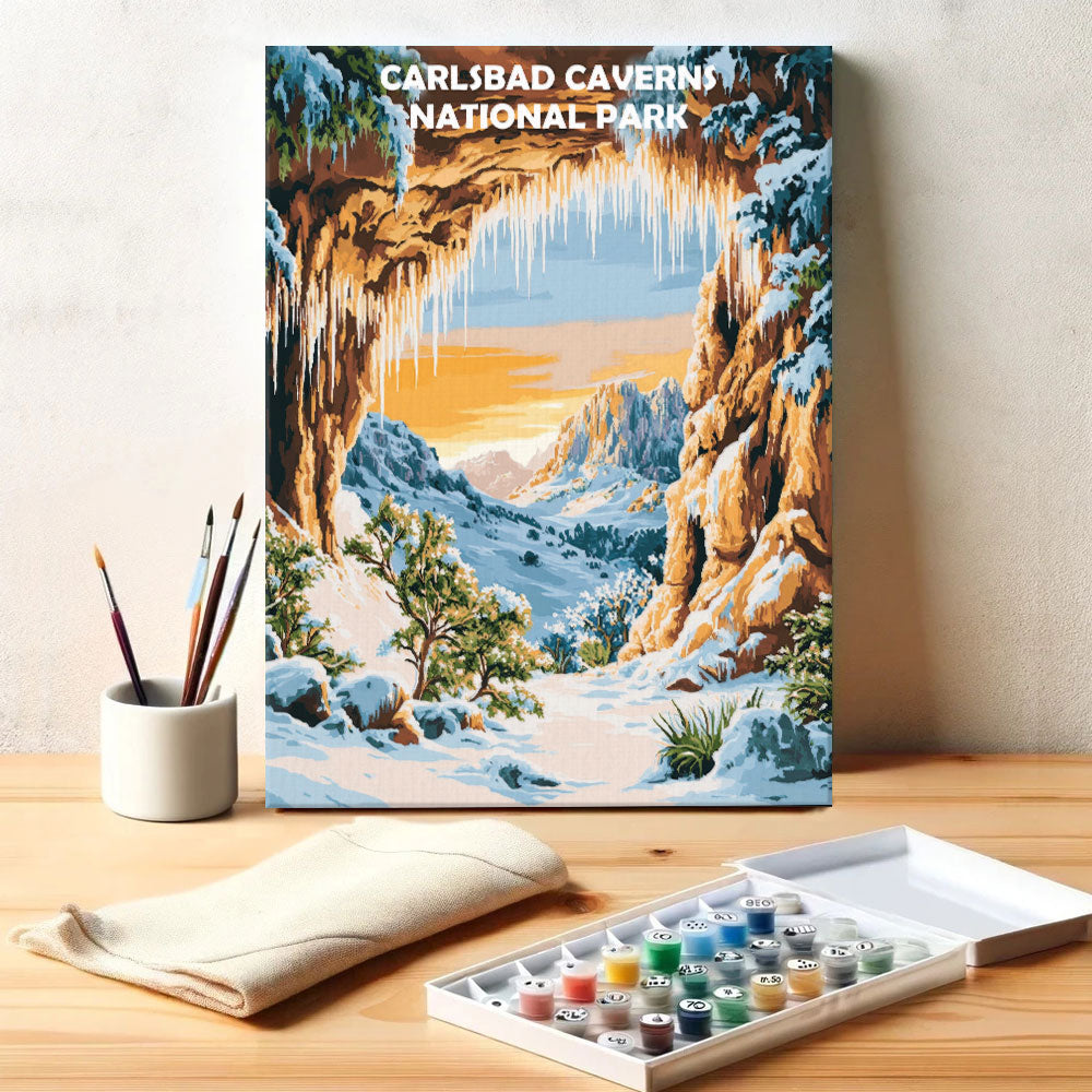 Carlsbad Caverns National park Winter | Paint by Numbers Kit