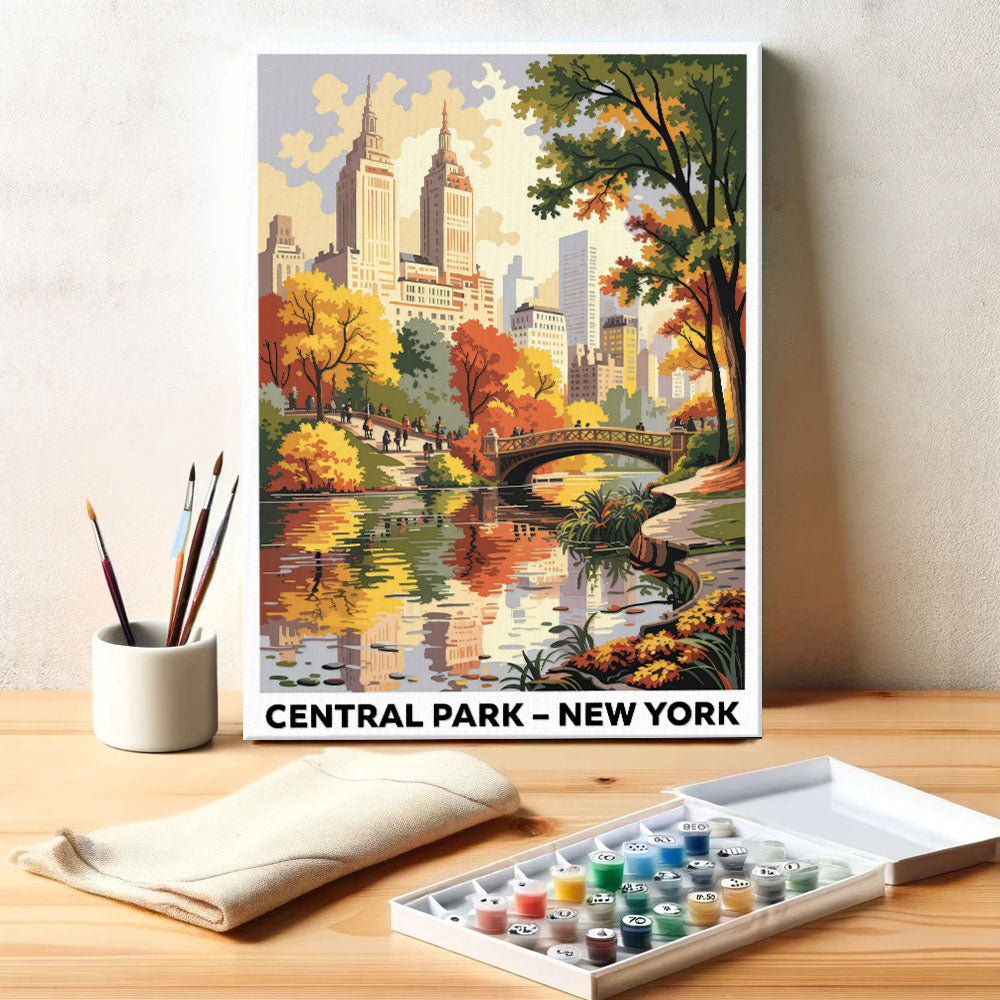 Central Park, New York | US Landmark | Paint by Numbers Kit