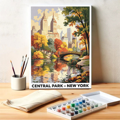 Central Park, New York | US Landmark | Paint by Numbers Kit
