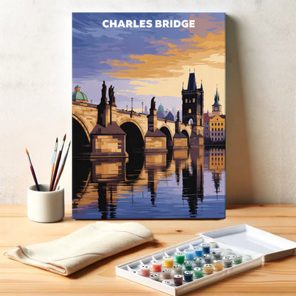 Charles Bridge, Czech Republic | Paint by Numbers Kit