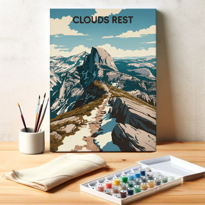 Clouds Rest - Yosemite National Park | Paint by Numbers Kit