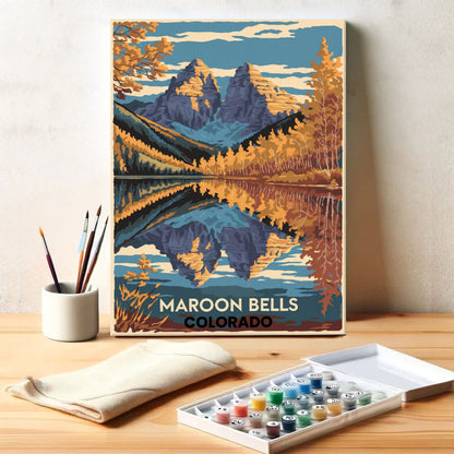 Colorado – Maroon Bells | Malen nach Zahlen Set