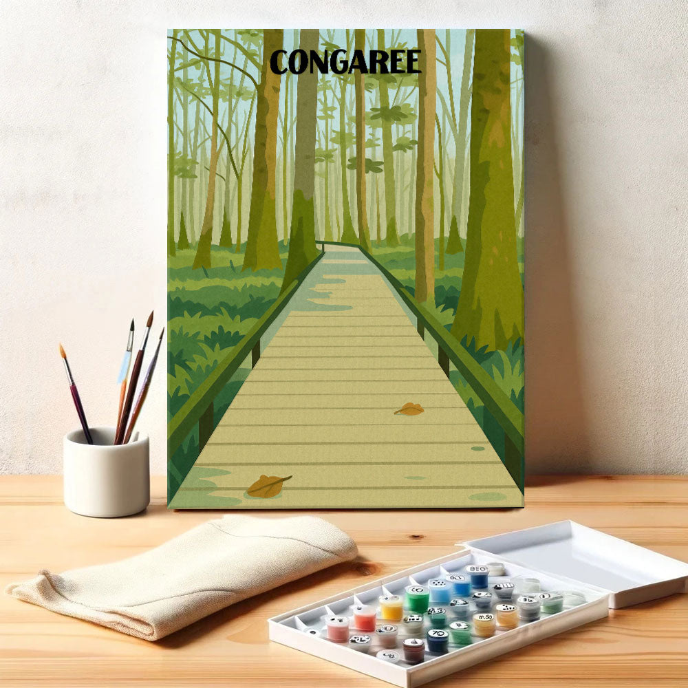Congaree National Park Beginner | Paint by Numbers Kit