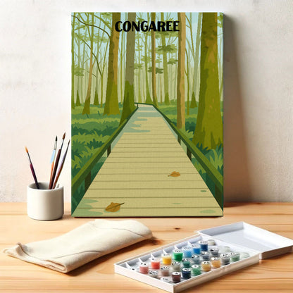 Congaree National Park Beginner | Paint by Numbers Kit