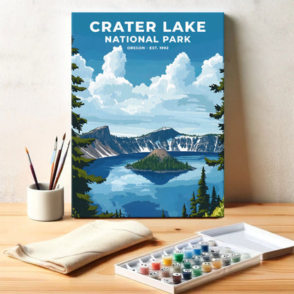 Crater Lake National Park Heritage Edition | Paint by Numbers Kit