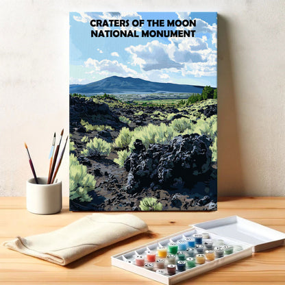 Craters of the Moon National Monument | Paint by Numbers Kit