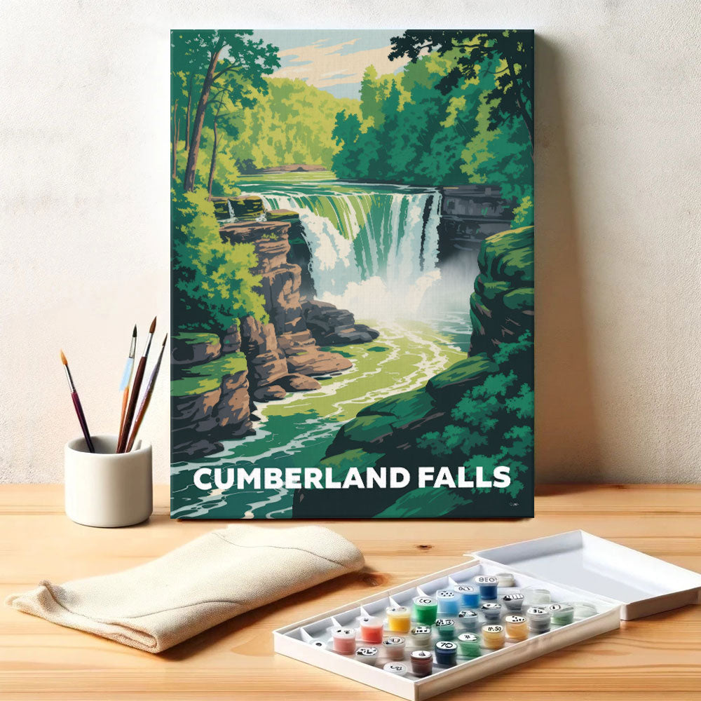 Cumberland Falls - U.S. Waterfalls | Paint by Numbers Kit