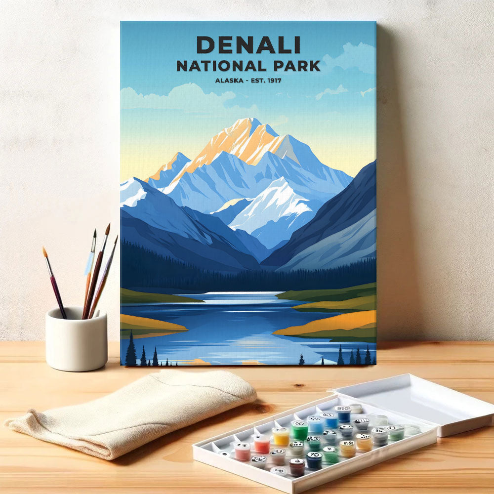 Denali National Park and Preserve Heritage Edition | Paint by Numbers Kit