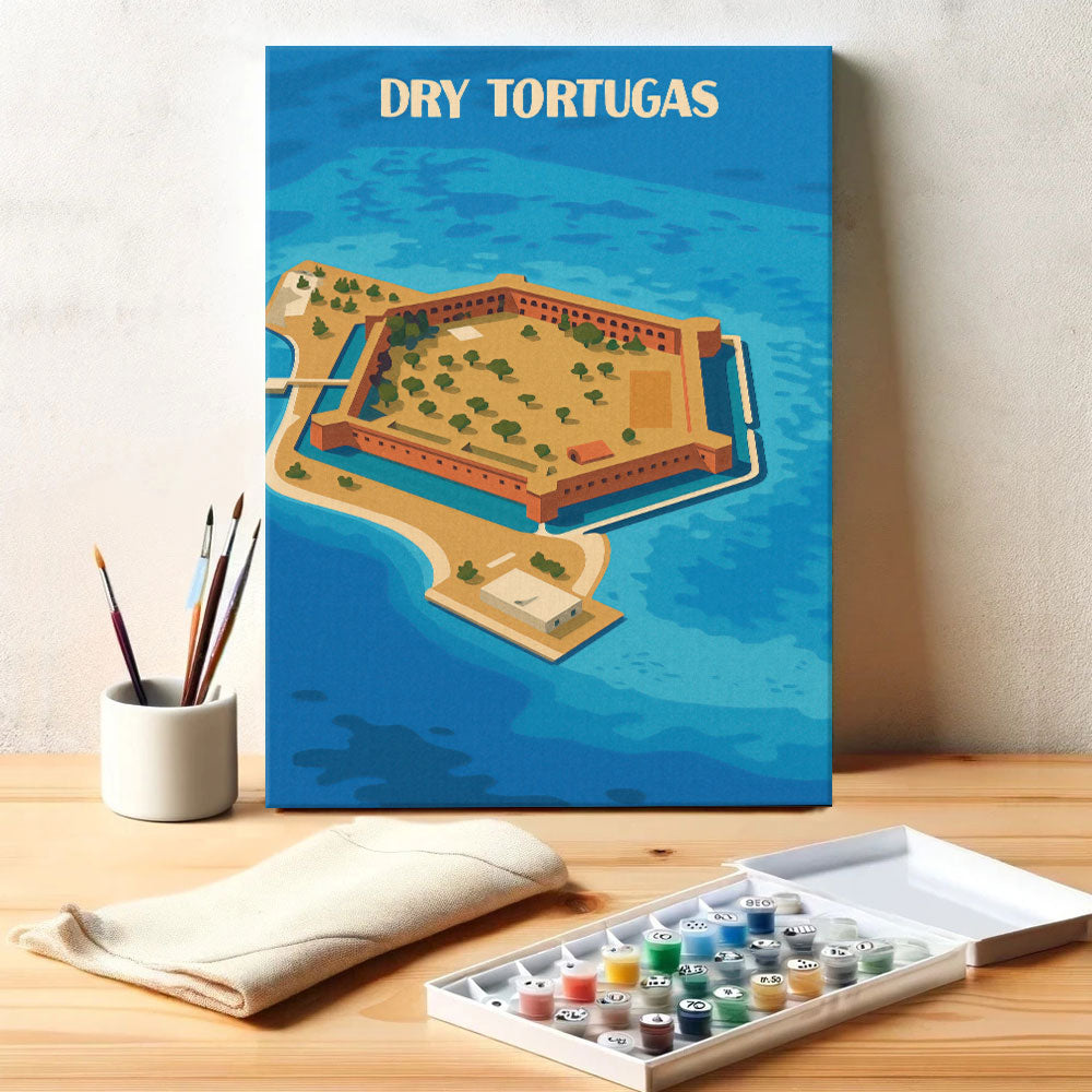 Dry Tortugas National Park Beginner | Paint by Numbers Kit
