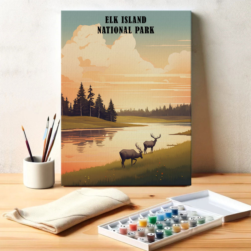 Elk Island National Park | Paint by Numbers Kit