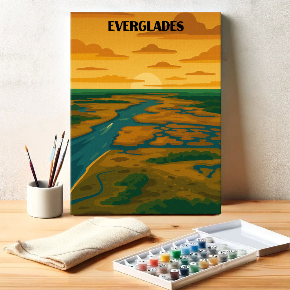 Everglades National Park Beginner | Paint by Numbers Kit