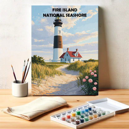 Fire Island National Seashore | Malen nach Zahlen Set