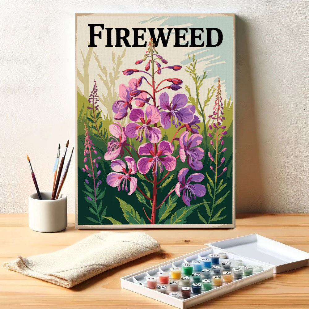 Fireweed - US Wildflowers | Paint by Numbers Kit