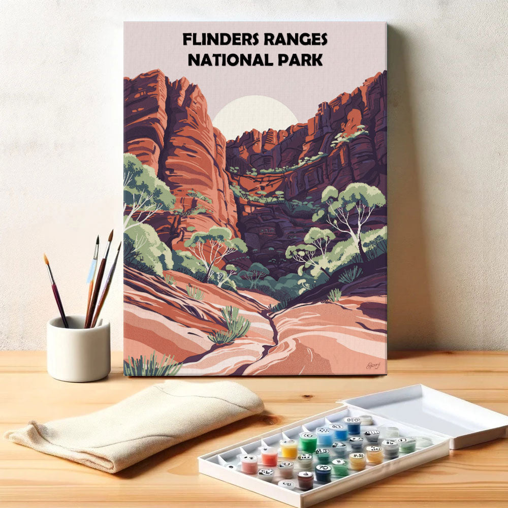 Flinders Ranges AU National Park | Paint by Numbers Kit
