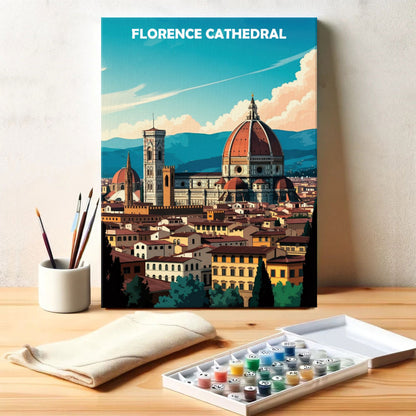 Kathedrale von Florenz, Italien – Weltkulturerbe | Malen nach Zahlen Set
