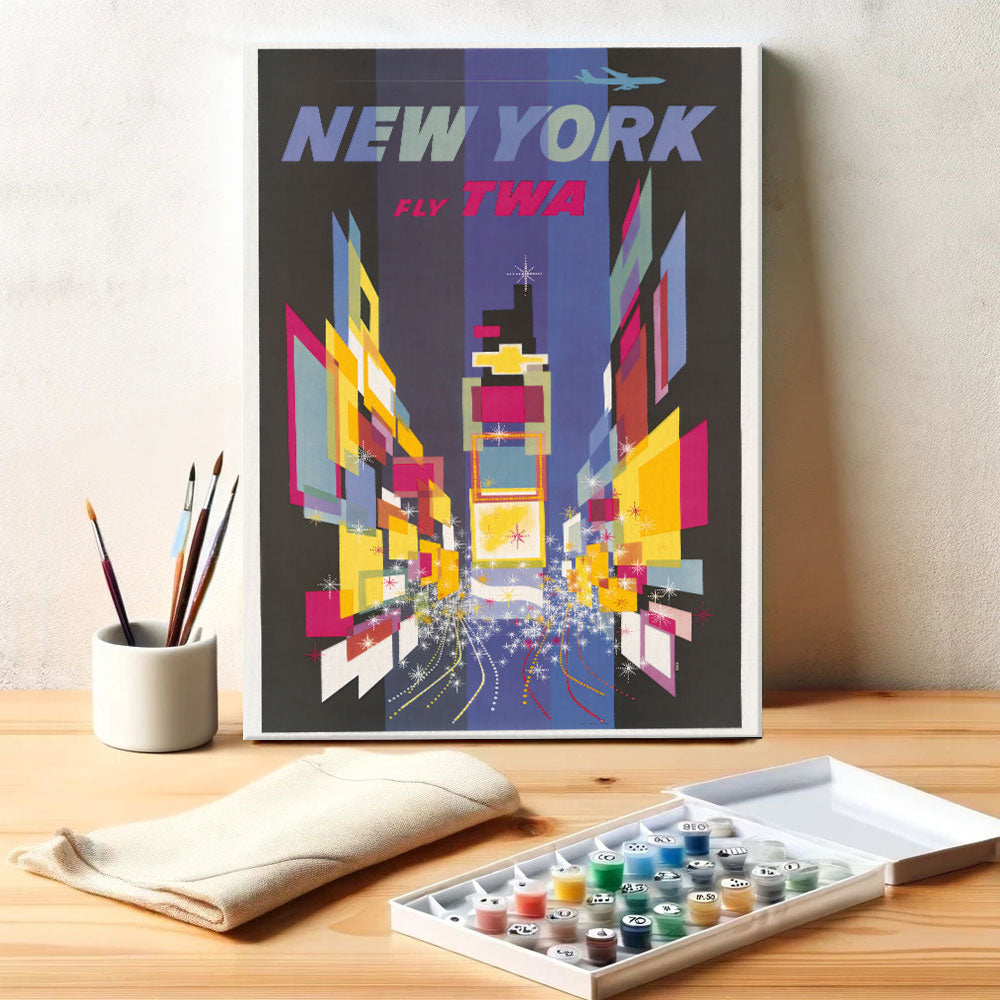 Fly TWA New York - US Poster