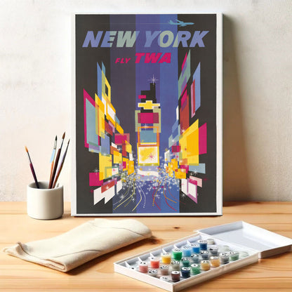 Fly TWA New York - US Poster