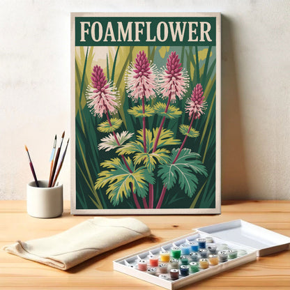 Foamflower - US Wildflowers | Paint by Numbers Kit