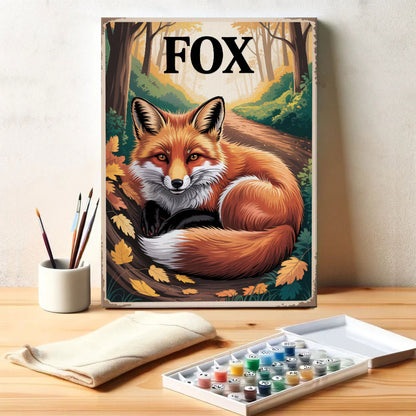 Fox - National Park Wildlife | Paint by Numbers Kit