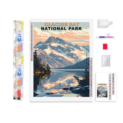 Glacier Bay National Park Diamond Painting (Vintage Edition)