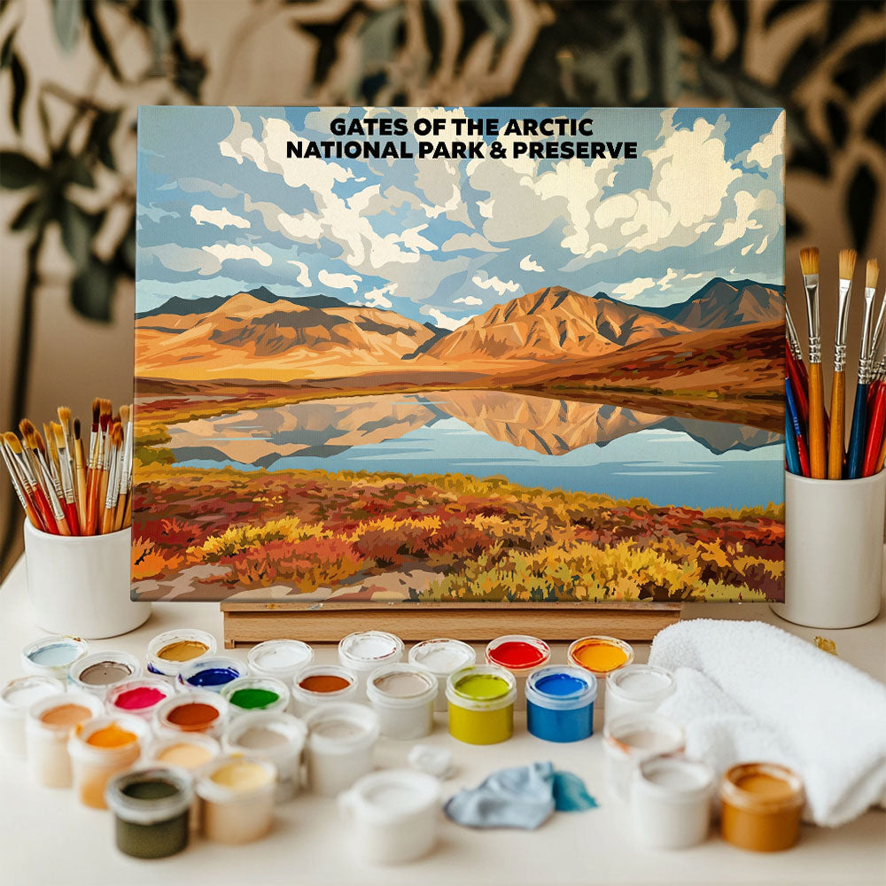 Gates of The Arctic National Park - Landscape | Paint by Numbers Kit