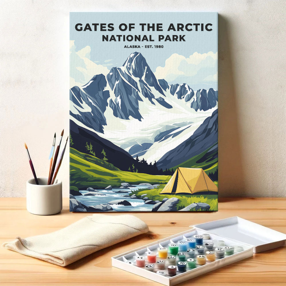 Gates of The Artic National Park Heritage Edition | Paint by Numbers Kit