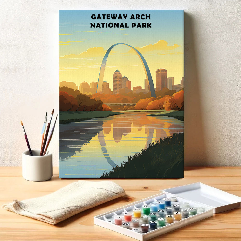 Gateway Arch National Park | Paint by Numbers Kit